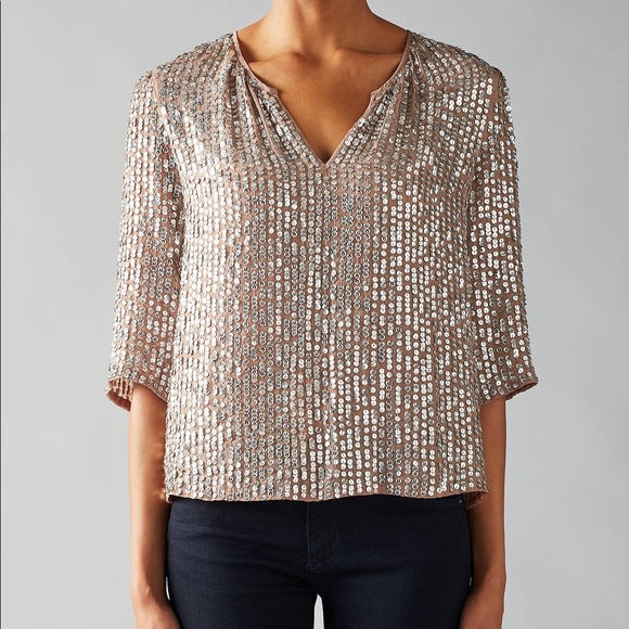 velvet by graham and spencer sequin top